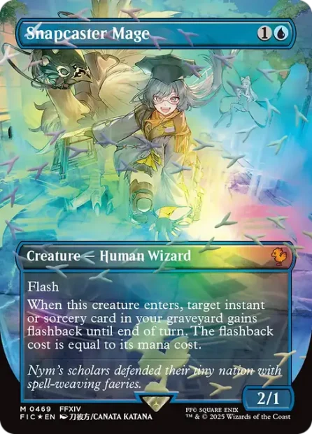 Snapcaster Mage, Final Fantasy Commander, foil — Magic: The Gathering card