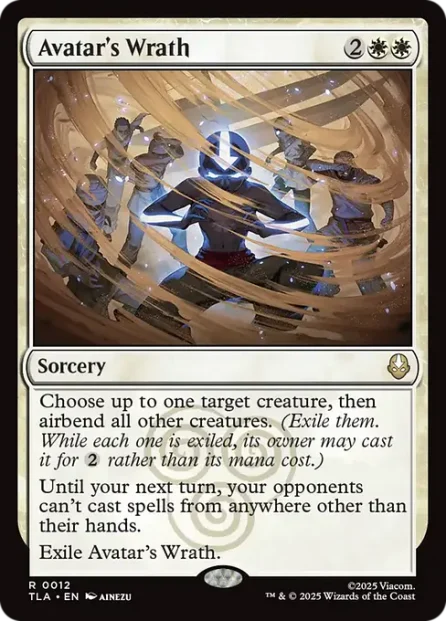 Avatar's Wrath, Avatar: The Last Airbender — Magic: The Gathering card