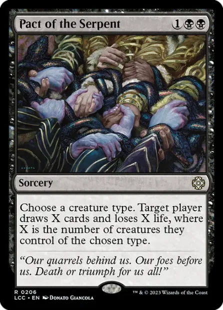 Pact of the Serpent, The Lost Caverns of Ixalan Commander — Magic: The Gathering card