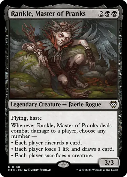Rankle, Master of Pranks, Outlaws of Thunder Junction Commander — Magic: The Gathering card
