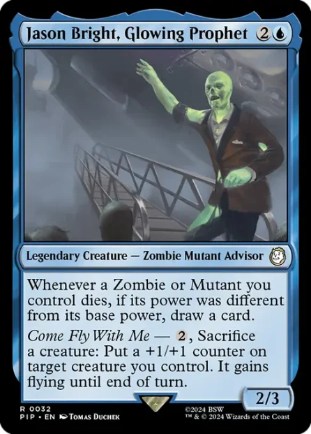 Jason Bright, Glowing Prophet, Fallout — Magic: The Gathering card