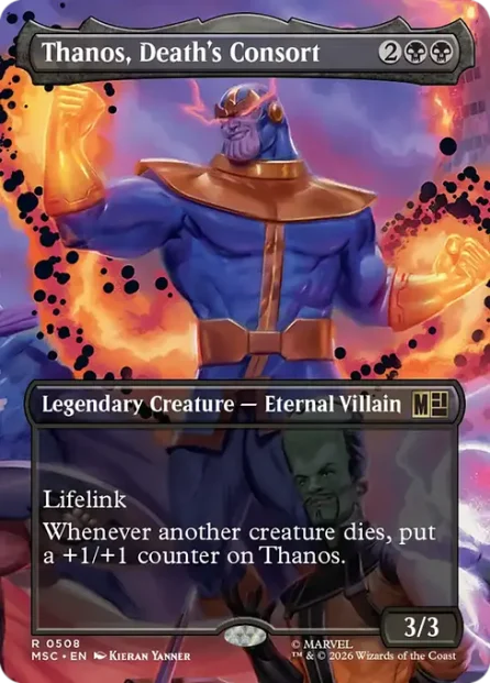 Thanos, Death's Consort, Marvel Super Heroes Commander — Magic: The Gathering card