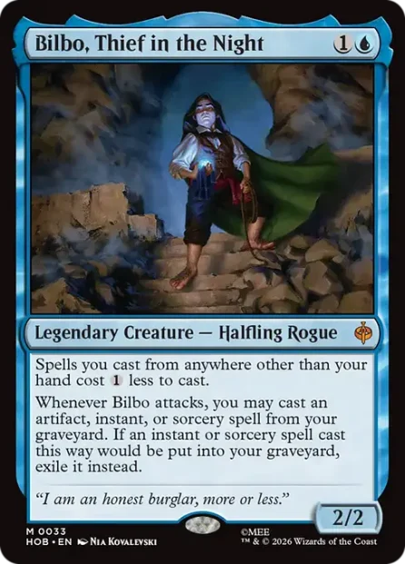 Bilbo, Thief in the Night, The Hobbit — Magic: The Gathering card
