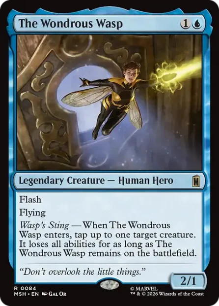 The Wondrous Wasp, Marvel Super Heroes — Magic: The Gathering card