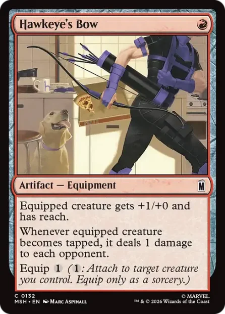 Hawkeye's Bow, Marvel Super Heroes — Magic: The Gathering card
