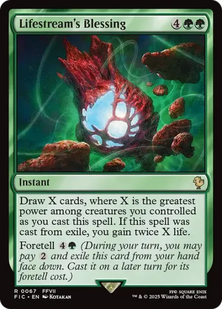 Lifestream's Blessing, Final Fantasy Commander — Magic: The Gathering card