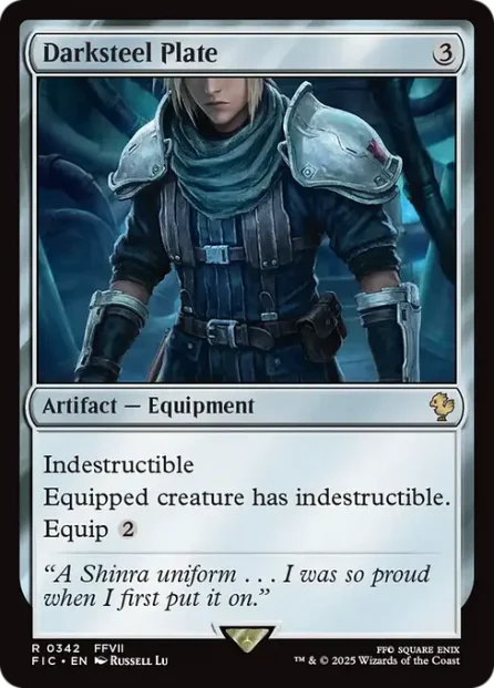 Darksteel Plate, Final Fantasy Commander — Magic: The Gathering card