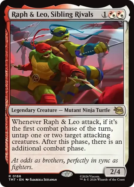 Raph & Leo, Sibling Rivals, Teenage Mutant Ninja Turtles — Magic: The Gathering card
