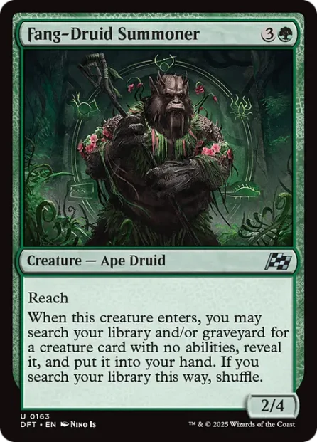 Fang-Druid Summoner, Aetherdrift — Magic: The Gathering card