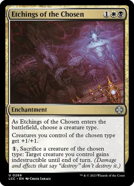 Etchings of the Chosen, The Lost Caverns of Ixalan Commander — Magic: The Gathering card