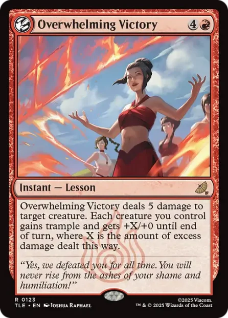 Overwhelming Victory, Avatar: The Last Airbender Eternal — Magic: The Gathering card