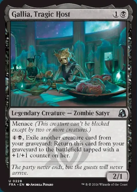 Gallia, Tragic Host, Reality Fracture — Magic: The Gathering card