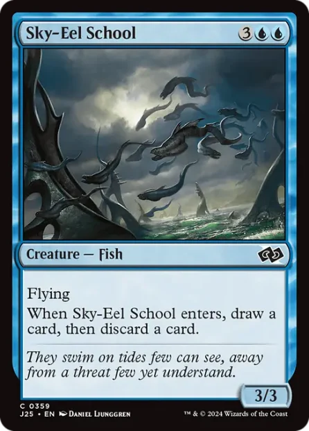 Sky-Eel School, Foundations Jumpstart — Magic: The Gathering card