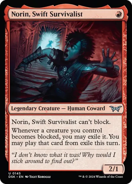 Norin, Swift Survivalist, Duskmourn: House of Horror — Magic: The Gathering card