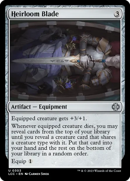 Heirloom Blade, The Lost Caverns of Ixalan Commander — Magic: The Gathering card
