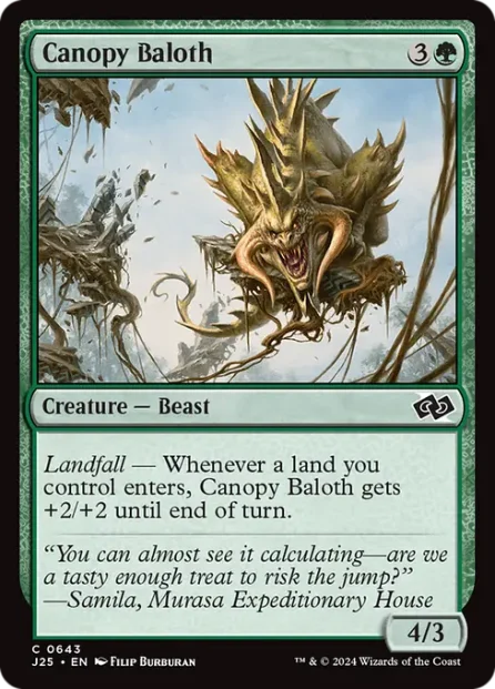 Canopy Baloth, Foundations Jumpstart — Magic: The Gathering card