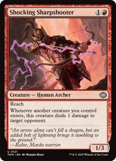 Shocking Sharpshooter, Tarkir: Dragonstorm — Magic: The Gathering card