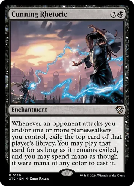 Cunning Rhetoric, Outlaws of Thunder Junction Commander — Magic: The Gathering card