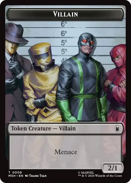Villain, Marvel Super Heroes Tokens — Magic: The Gathering card
