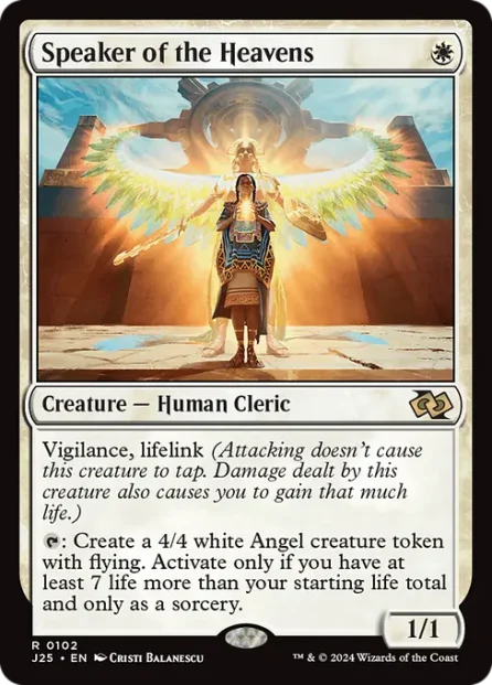 Speaker of the Heavens, Foundations Jumpstart — Magic: The Gathering card
