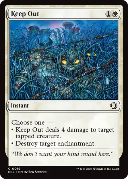 Keep Out, Lorwyn Eclipsed — Magic: The Gathering card