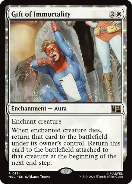 Gift of Immortality, Marvel Super Heroes Commander — Magic: The Gathering card