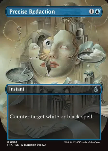 Precise Redaction, Reality Fracture — Magic: The Gathering card