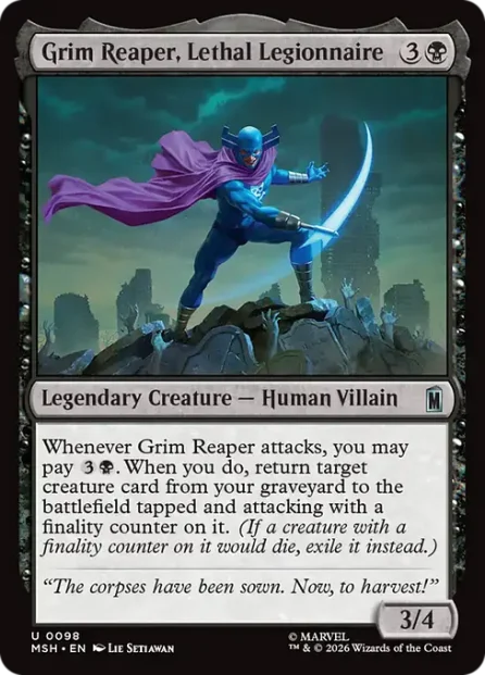 Grim Reaper, Lethal Legionnaire, Marvel Super Heroes — Magic: The Gathering card