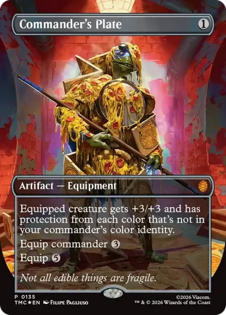Commander's Plate, Teenage Mutant Ninja Turtles Eternal, foil — Magic: The Gathering card