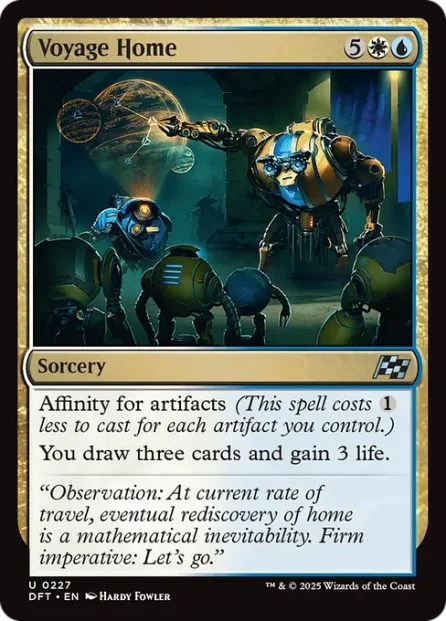 Voyage Home, Aetherdrift — Magic: The Gathering card
