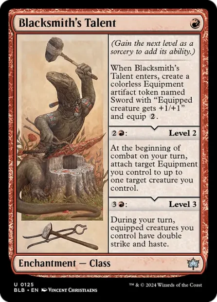 Blacksmith's Talent, Bloomburrow — Magic: The Gathering card