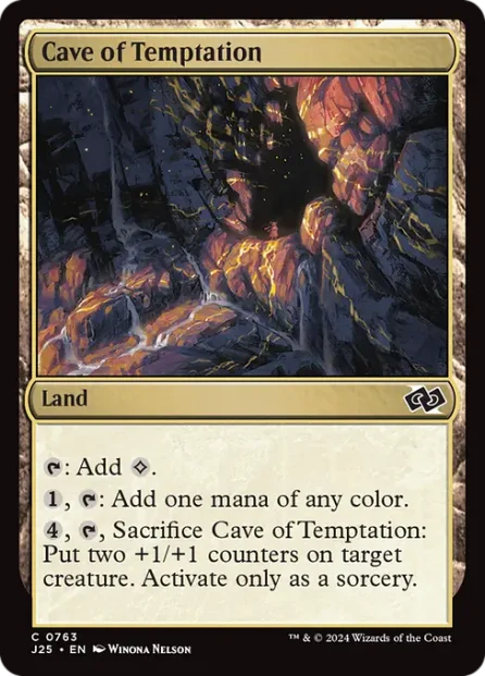 Cave of Temptation, Foundations Jumpstart — Magic: The Gathering card