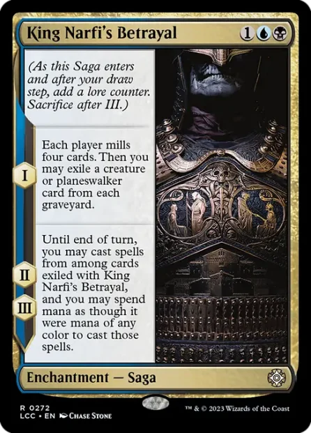 King Narfi's Betrayal, The Lost Caverns of Ixalan Commander — Magic: The Gathering card