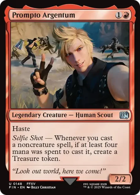Prompto Argentum, Final Fantasy — Magic: The Gathering card