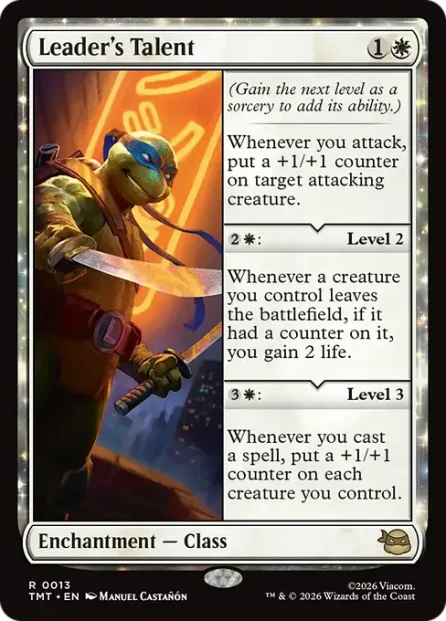 Leader's Talent, Teenage Mutant Ninja Turtles — Magic: The Gathering card