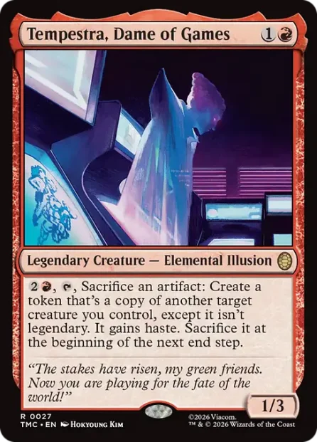 Tempestra, Dame of Games, Teenage Mutant Ninja Turtles Eternal — Magic: The Gathering card
