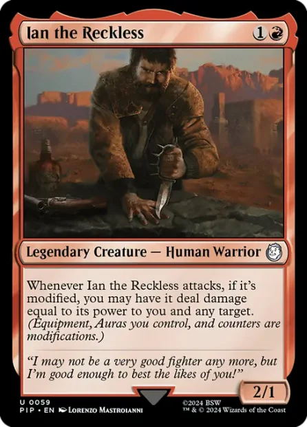 Ian the Reckless, Fallout — Magic: The Gathering card