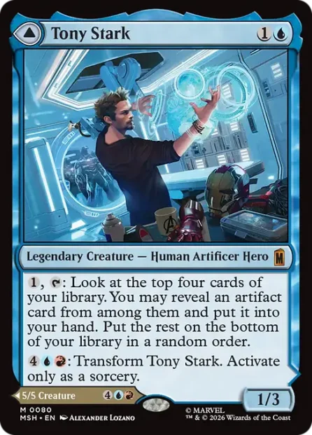 Tony Stark // The Invincible Iron Man, Marvel Super Heroes — Magic: The Gathering card