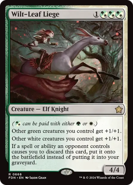 Wilt-Leaf Liege, Foundations — Magic: The Gathering card
