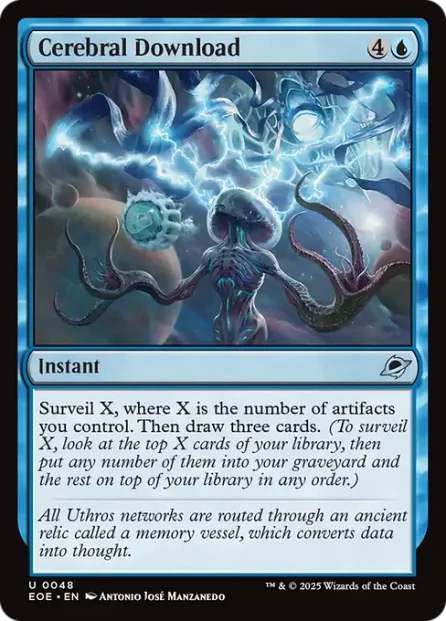 Cerebral Download, Edge of Eternities — Magic: The Gathering card