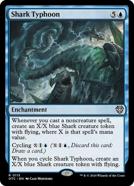 Shark Typhoon, Outlaws of Thunder Junction Commander — Magic: The Gathering card