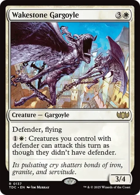 Wakestone Gargoyle, Tarkir: Dragonstorm Commander — Magic: The Gathering card