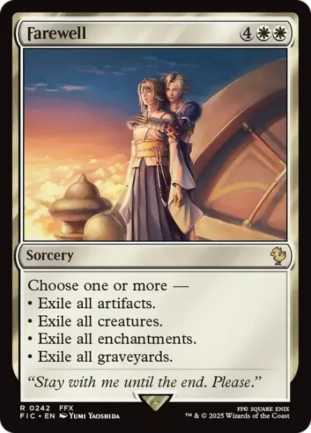 Farewell, Final Fantasy Commander — Magic: The Gathering card