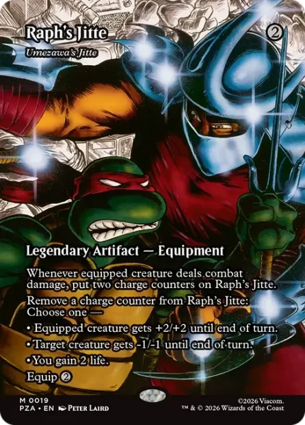 Umezawa's Jitte, Teenage Mutant Ninja Turtles Source Material — Magic: The Gathering card
