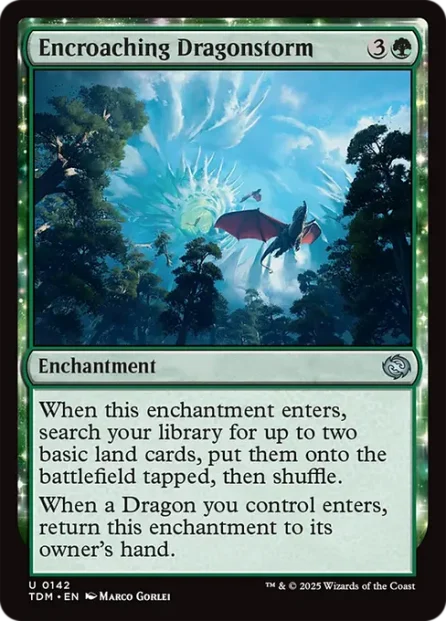 Encroaching Dragonstorm, Tarkir: Dragonstorm — Magic: The Gathering card