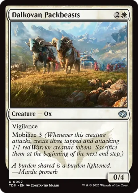 Dalkovan Packbeasts, Tarkir: Dragonstorm — Magic: The Gathering card