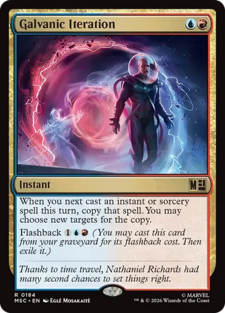 Galvanic Iteration, Marvel Super Heroes Commander — Magic: The Gathering card