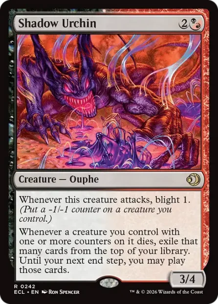 Shadow Urchin, Lorwyn Eclipsed — Magic: The Gathering card
