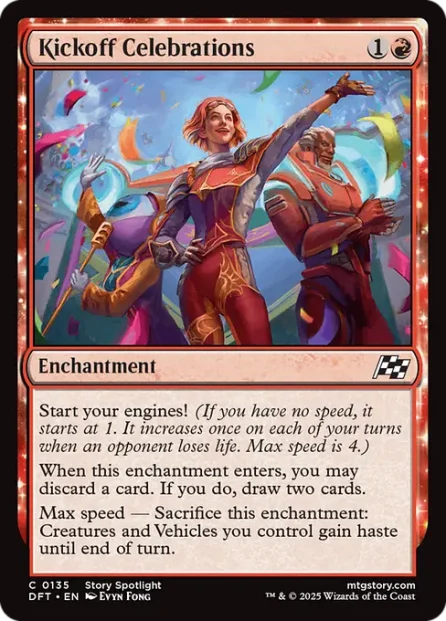 Kickoff Celebrations, Aetherdrift — Magic: The Gathering card