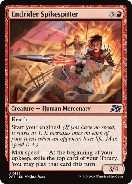 Endrider Spikespitter, Aetherdrift — Magic: The Gathering card